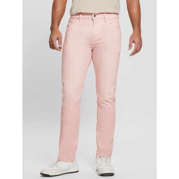 Guess Men’s Angels Slim Jeans Light Pink Size 38 - Picture 15 of 15